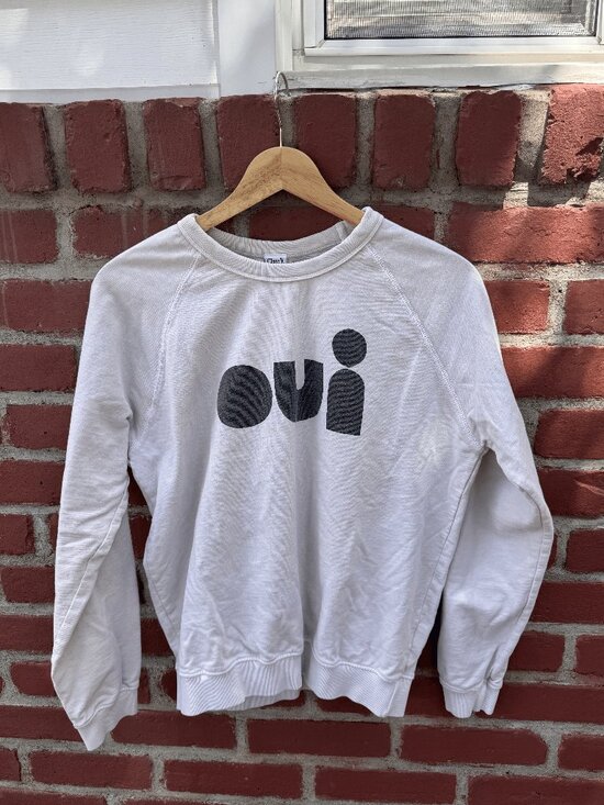 Clare V. Tops - Clare V. Oui Long Sleeve Sweatshirt Crewneck Top XS Pullover